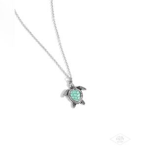 Silver Turtle Pendant Necklace